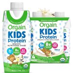 Orgain Organic Kids Nutritional Protein Shake, Chocolate - Kids Snacks with 8g Dairy Protein, 22 Vitamins & Minerals, Fruits & Vegetables, Gluten Free, Soy Free, Non-GMO, 8.25 Fl Oz (Pack of 12)